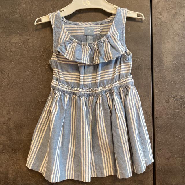 babyGAP(ベビーギャップ)の背中チラ見え♡baby GAP美品ワンピース18M〜24M キッズ/ベビー/マタニティのベビー服(~85cm)(ワンピース)の商品写真