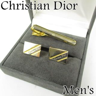クリスチャンディオール(Christian Dior)のディオール メンズ カフス ネクタイピン タイピン アクセサリー 3点セット(カフリンクス)