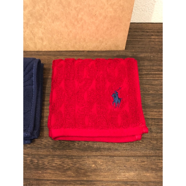 POLO RALPH LAUREN(ポロラルフローレン)のラルフローレン　タオルハンカチ　●2枚セット　No28 レディースのファッション小物(ハンカチ)の商品写真