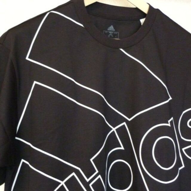 adidas(アディダス)の新品◆(O)(XL)アディダス 黒ビッグロゴ Tシャツ メンズのトップス(Tシャツ/カットソー(半袖/袖なし))の商品写真