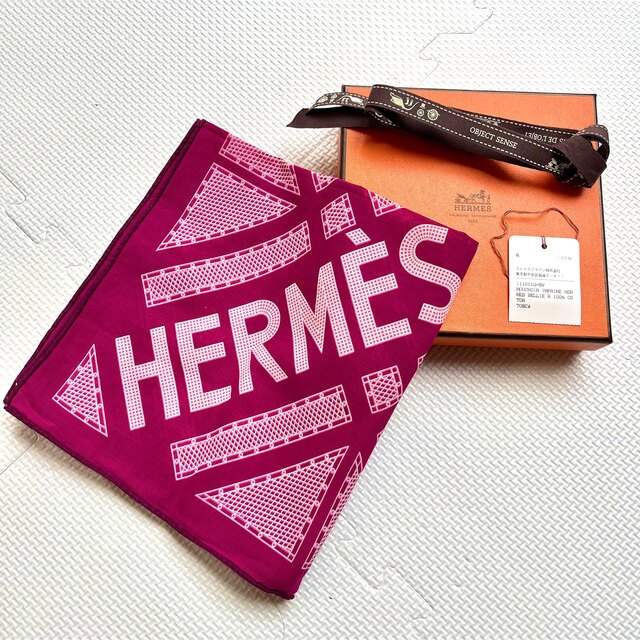 Hermes(エルメス)のHERMES エルメス ☆ ハンカチ カレ45 SELLIER セリエ レディースのファッション小物(ハンカチ)の商品写真