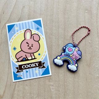 BT21 COOKY MANG ラバーマスコット デコステッカー 2点セット(キャラクターグッズ)