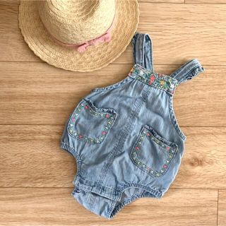 ベビーギャップ(babyGAP)のbaby  GAP オーバーオール サロペットデニム(ロンパース)