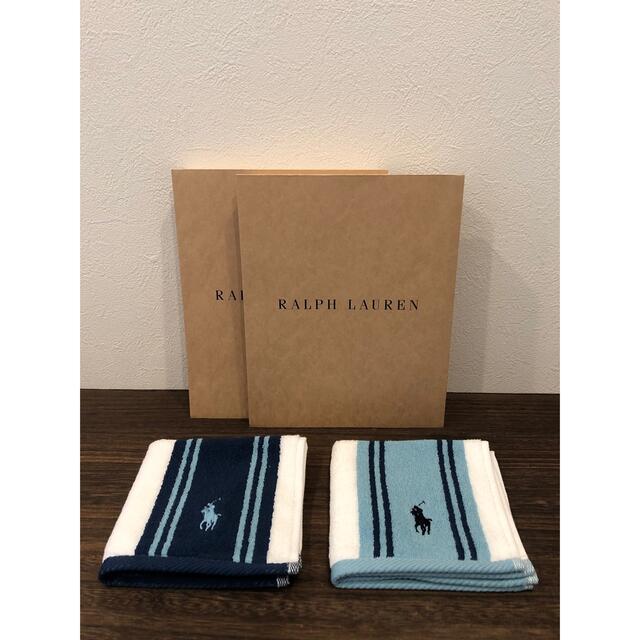 POLO RALPH LAUREN(ポロラルフローレン)のラルフローレン　タオルハンカチ　●2枚セット　No31 レディースのファッション小物(ハンカチ)の商品写真