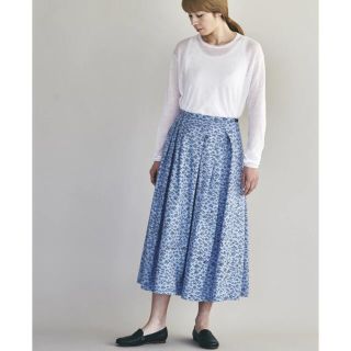 mina perhonen 「kakurenbo」スカートblue gray - euroshoes.moscow:443