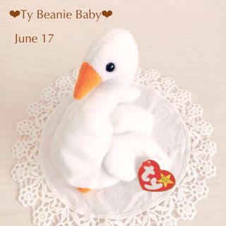 タグ付き*Ty Beanie Baby*June 17/Gracie(ぬいぐるみ)