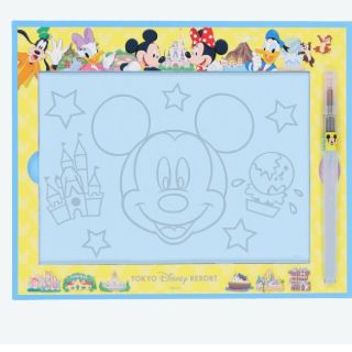 おえかきセット水筆付き☆ディズニーランド☆ディズニーシー☆ディズニーリゾート(キャラクターグッズ)