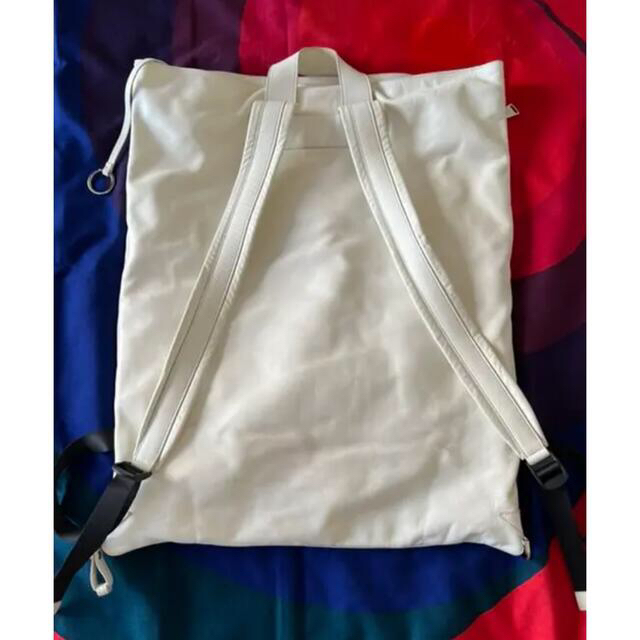 Jil Sander(ジルサンダー)のjil sander ジルサンダー レザー リュック バックパック 白 ホワイト メンズのバッグ(バッグパック/リュック)の商品写真