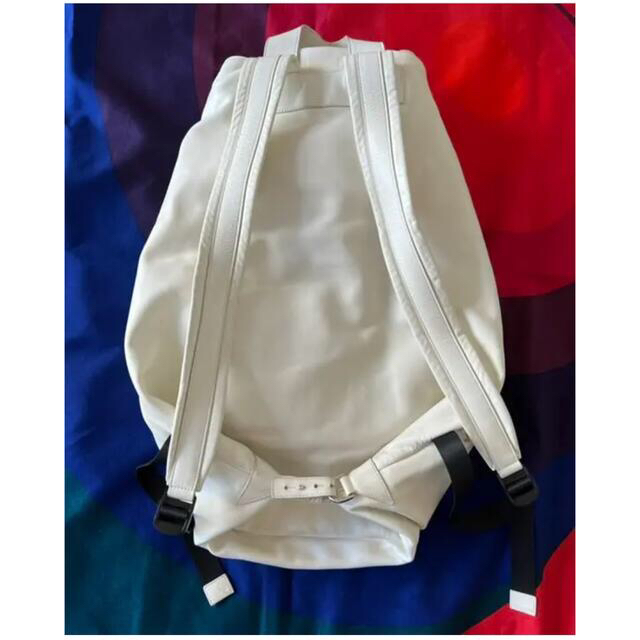 Jil Sander(ジルサンダー)のjil sander ジルサンダー レザー リュック バックパック 白 ホワイト メンズのバッグ(バッグパック/リュック)の商品写真