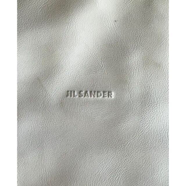 Jil Sander(ジルサンダー)のjil sander ジルサンダー レザー リュック バックパック 白 ホワイト メンズのバッグ(バッグパック/リュック)の商品写真