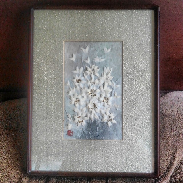 山内一生 人間国宝 小原和紙工芸 飾り絵の通販 by まこ's shop 山内一生 人間国宝 小原和紙工芸 飾り絵の通販 by まこ's shop