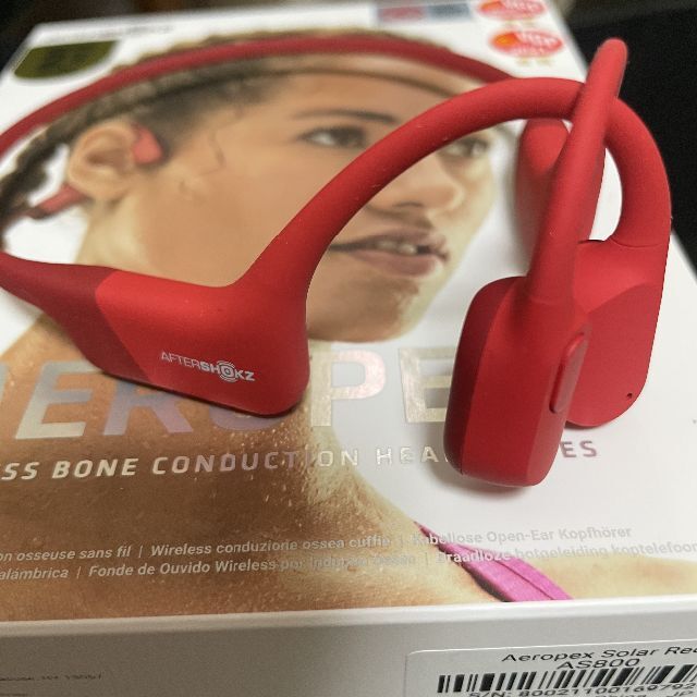 AfterShokz Aeropex 骨伝導イヤホン ソーラーレッドの+inforsante.fr