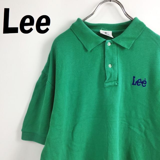 Lee(リー)の【人気】リー USA製 半袖ポロシャツ グリーン サイズM メンズのトップス(ポロシャツ)の商品写真