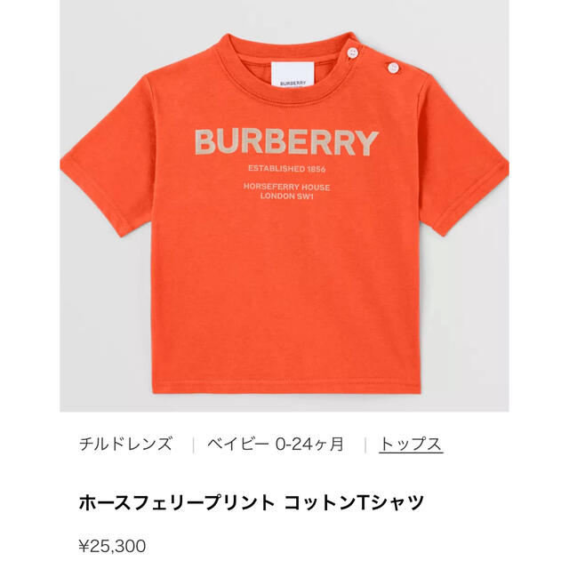 BURBERRY(バーバリー)の【新品タグ付き】Burberry ロゴ Tシャツ キッズ/ベビー/マタニティのキッズ服男の子用(90cm~)(Tシャツ/カットソー)の商品写真