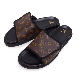 LOUIS VUITTON - ルイ ヴィトン モノグラム レザー マイアミ ライン ミュール（新品・未使用品）の通販｜ラクマ