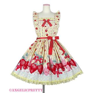 アンジェリックプリティー(Angelic Pretty)のAngelic Pretty Little Bunny Strawberry (ひざ丈スカート)