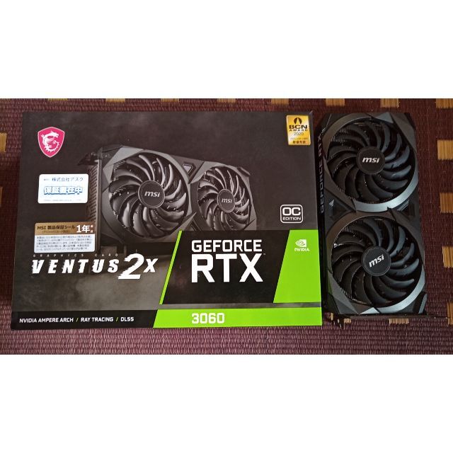 PCパーツMSI GeForce RTX 3060 VENTUS 2X 12G OC