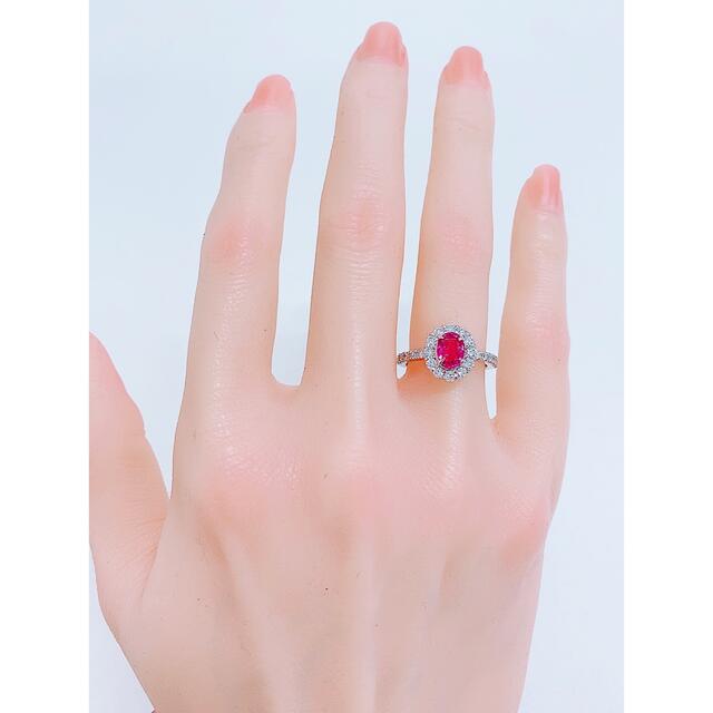 ★1.372ct★✨ルビー&0.65ctダイヤモンドプラチナリング指輪 レディースのアクセサリー(リング(指輪))の商品写真