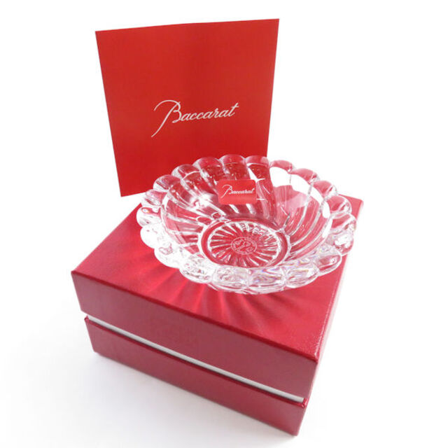 Baccarat - バカラ ボリュート トレイ 8cmプレート 灰皿 Baccarat - バカラ ボリュート トレイ 8cmプレート 灰皿