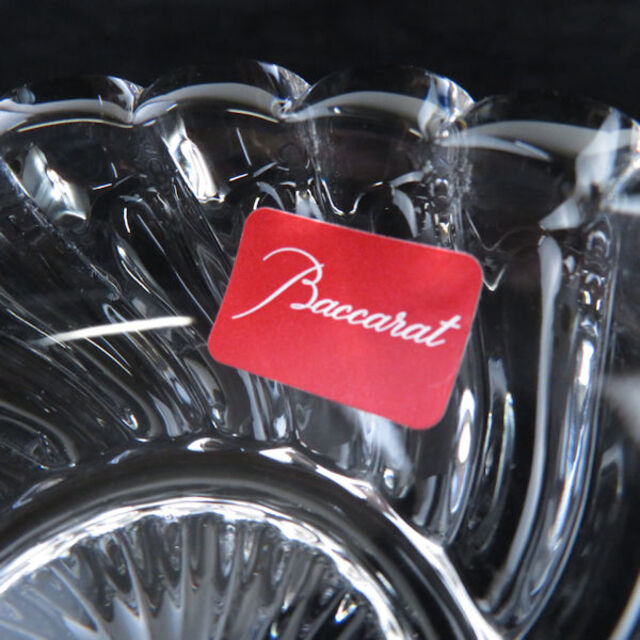 Baccarat - バカラ ボリュート トレイ 8cmプレート 灰皿 Baccarat - バカラ ボリュート トレイ 8cmプレート 灰皿
