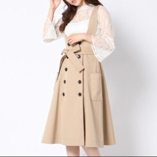 泉里香ちゃん着用　2Ｗａｙ　トレンチジャンパースカート　定価24,200円