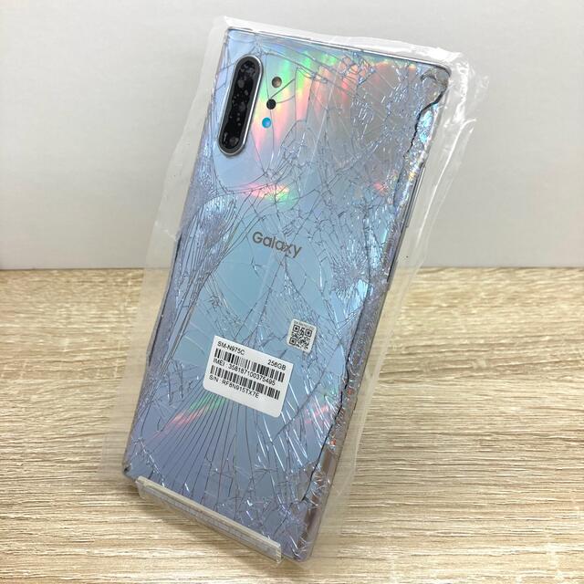 SAMSUNG(サムスン)のGalaxy Note S10＋ SIMフリー SM-N975C 背面割れ スマホ/家電/カメラのスマートフォン/携帯電話(スマートフォン本体)の商品写真