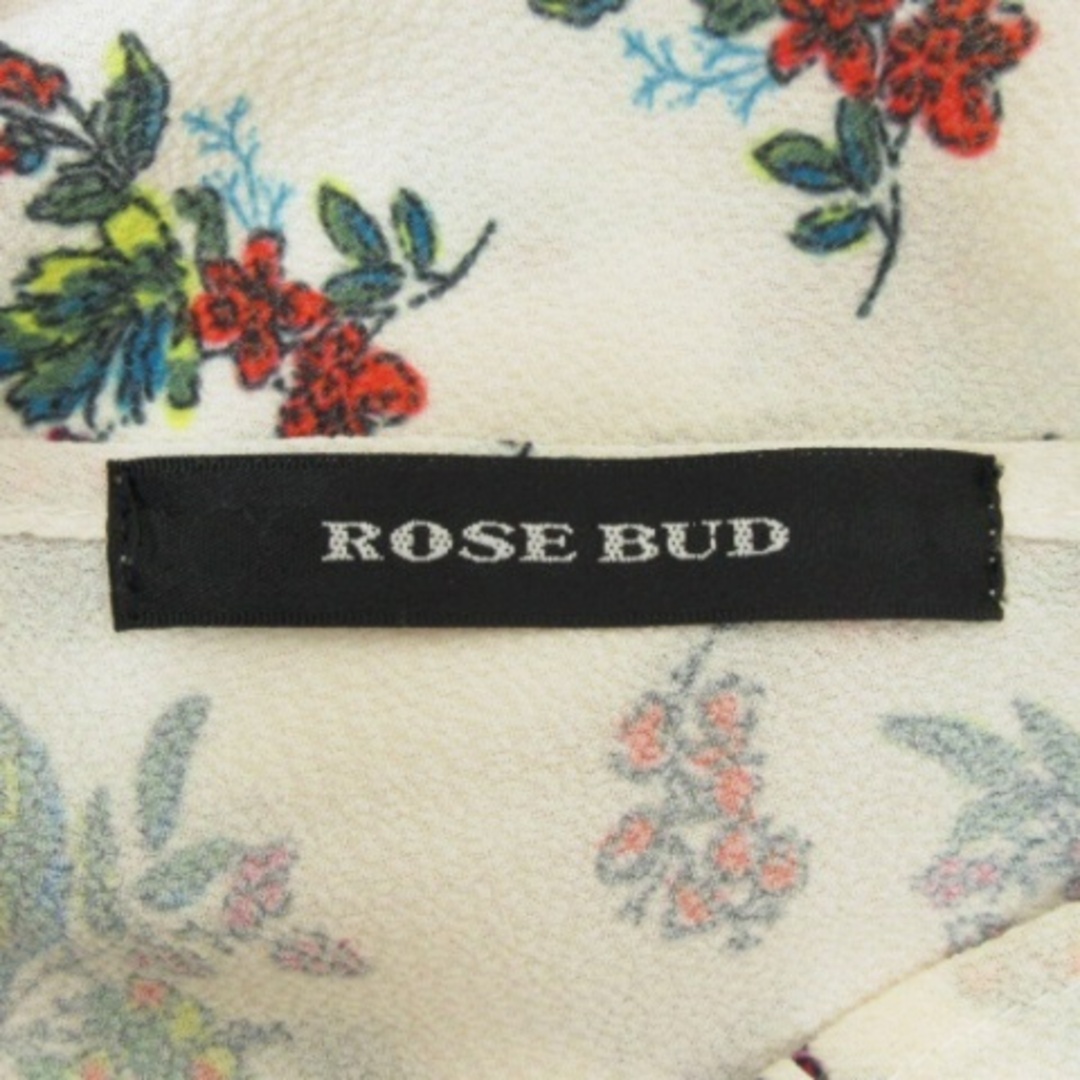 ROSE BUD(ローズバッド)のローズバッド ROSE BUD オールインワン サロペット 花柄 F アイボリー レディースのパンツ(サロペット/オーバーオール)の商品写真