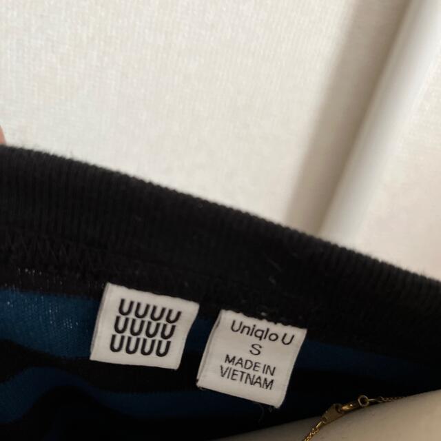 UNIQLO(ユニクロ)のユニクロ　ボーダーTシャツワンピ レディースのトップス(Tシャツ(半袖/袖なし))の商品写真