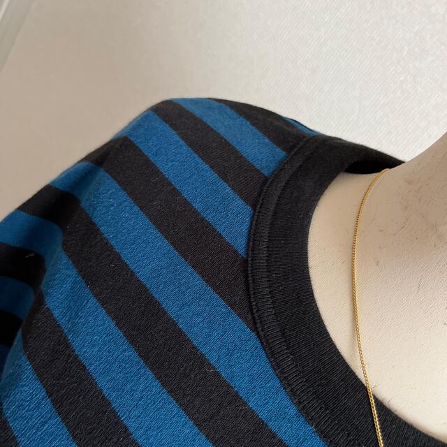 UNIQLO(ユニクロ)のユニクロ　ボーダーTシャツワンピ レディースのトップス(Tシャツ(半袖/袖なし))の商品写真
