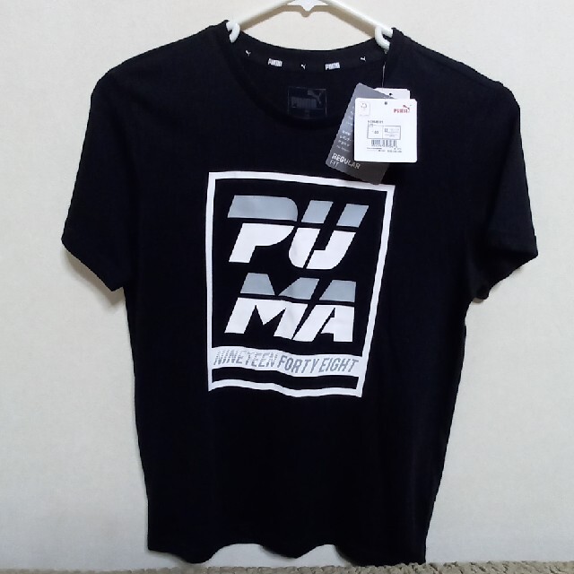 PUMA(プーマ)の(新品)PUMA　黒Tシャツ　150cm キッズ/ベビー/マタニティのキッズ服男の子用(90cm~)(Tシャツ/カットソー)の商品写真