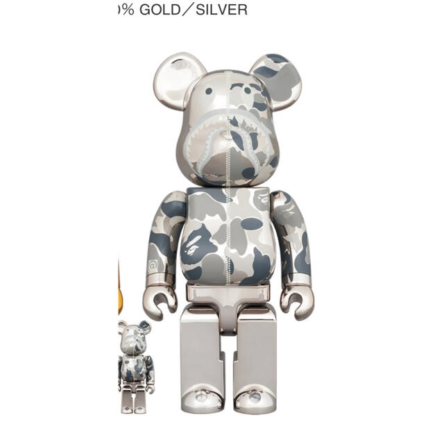 BE@RBRICK BAPE(R) CAMO SHARK 100％ & 400％エンタメ/ホビー