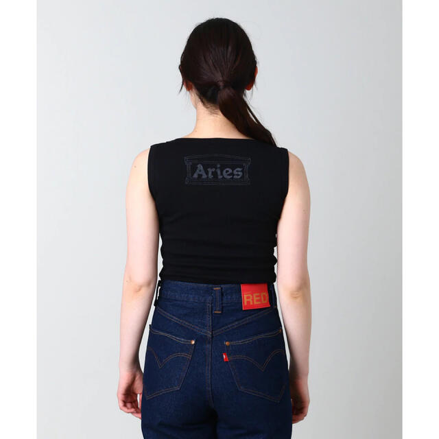 aries(アリエス)のAries Rib Vest Twinpack ブラック　菊乃さん着用 レディースのトップス(タンクトップ)の商品写真