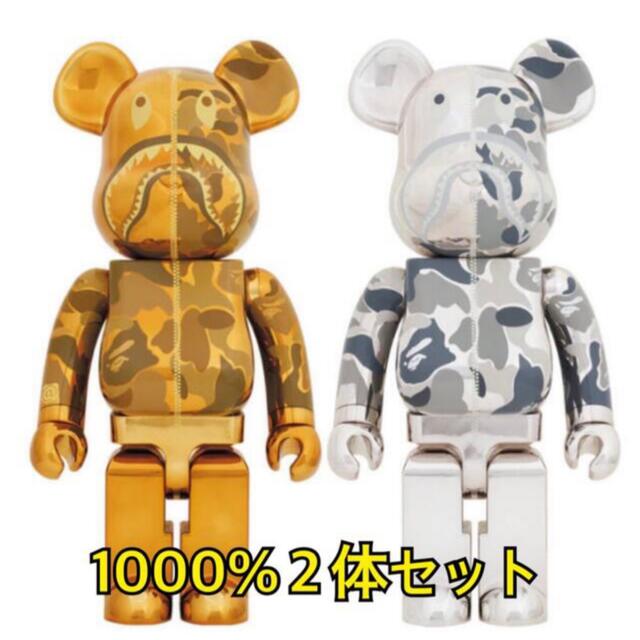 MEDICOM TOY(メディコムトイ)のBE@RBRICK BAPE CAMO SHARK 1000％ ハンドメイドのおもちゃ(フィギュア)の商品写真