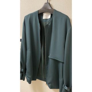 桜井着　クルニ　ノーカラーブルゾン　グリーン　size1