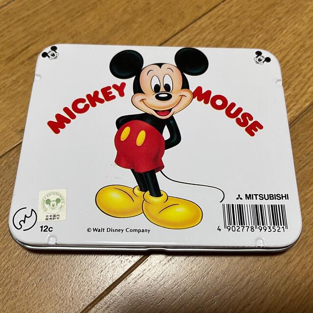 Disney(ディズニー)のミッキーマウス 色鉛筆 12本セット ミニサイズ わけあり ディズニー エンタメ/ホビーのアート用品(色鉛筆)の商品写真