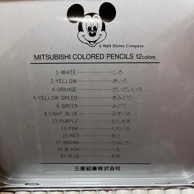 Disney(ディズニー)のミッキーマウス 色鉛筆 12本セット ミニサイズ わけあり ディズニー エンタメ/ホビーのアート用品(色鉛筆)の商品写真
