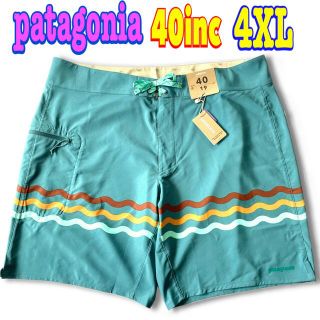 パタゴニア(patagonia)のパタゴニア♪ 新品 濃いめグリーン系 ボードショーツ 40インチ 4XL 海パン(水着)