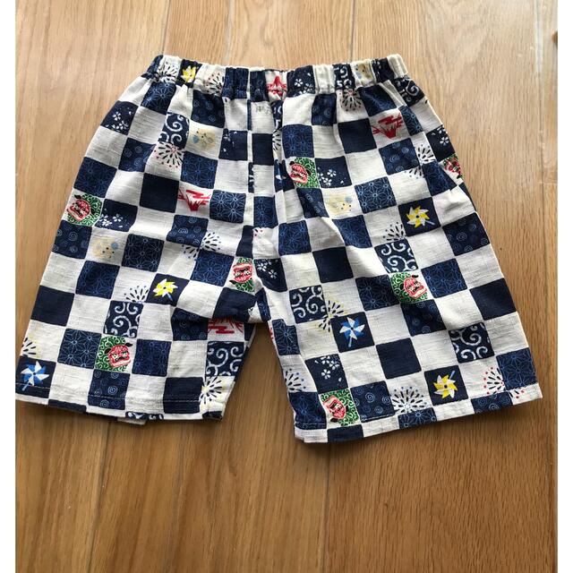 和柄　甚平　夏祭り　じんべい　110cm キッズ/ベビー/マタニティのキッズ服男の子用(90cm~)(甚平/浴衣)の商品写真