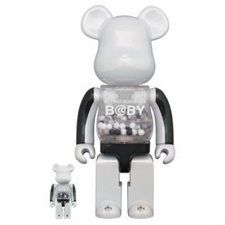 メディコムトイ(MEDICOM TOY)のBE@RBRICK B@BY BLACK&WHITE CHROME100&400(その他)