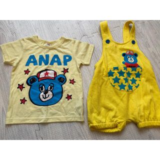 アナップ(ANAP)のANAP サロペット 100㌢(Tシャツ/カットソー)