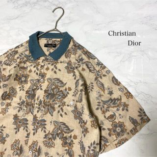 クリスチャンディオール(Christian Dior)のDior 柄シャツ　総柄 古着　高級　レトロ　オシャレ　花柄　ディオール(シャツ)