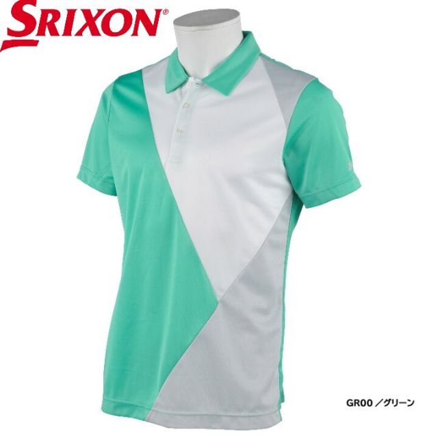 新品☆SRIXON ゴルフ☆半袖 ポロシャツ☆グリーン☆Lサイズ