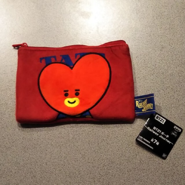 BT21(ビーティーイシビル)のBT21 ポーチ TATA エンタメ/ホビーのおもちゃ/ぬいぐるみ(キャラクターグッズ)の商品写真