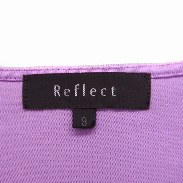 ReFLEcT(リフレクト)のリフレクト Reflect フリル カットソー Tシャツ 半袖 Uネック 無地 レディースのトップス(カットソー(半袖/袖なし))の商品写真