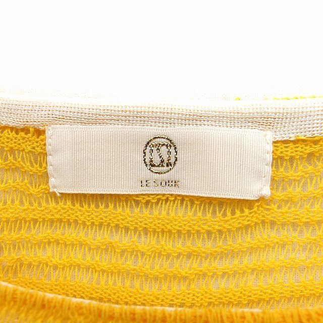 Le souk(ルスーク)のルスーク Le souk ドルマンスリーブ ニット セーター 五分袖 柄  レディースのトップス(ニット/セーター)の商品写真