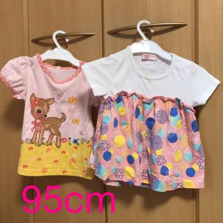 95cm 女児　Tシャツセット 女の子(Tシャツ/カットソー)