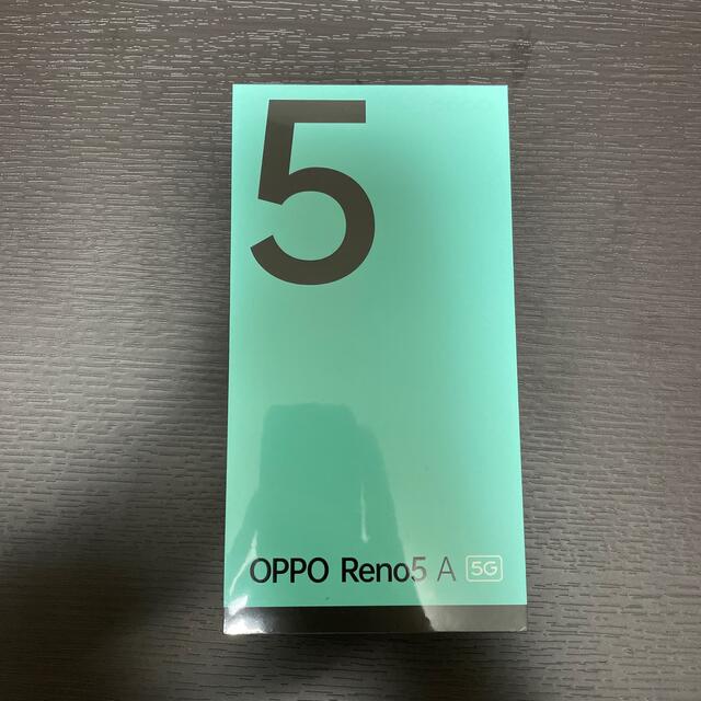 nano-SIMeSIM【新品】OPPO RENO5 A SIMフリー スマートフォン アイスブルー