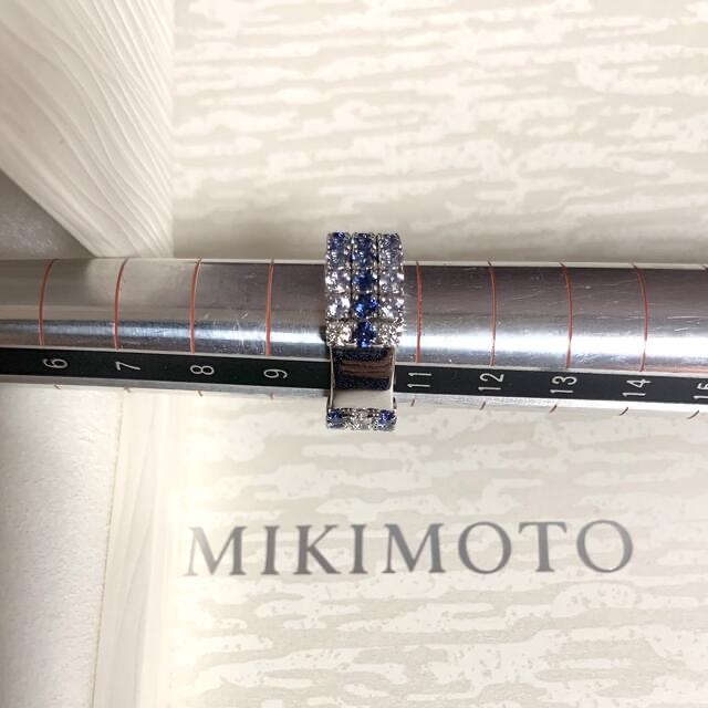 美品 MIKIMOTO ミキモトK18 PT950 リング ダイヤモンド約10号