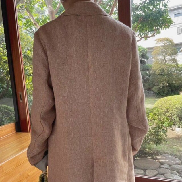 Ameri VINTAGE(アメリヴィンテージ)のAmeriVINTAGE新作完売品 RUSTIC LINEN JACKET レディースのジャケット/アウター(テーラードジャケット)の商品写真