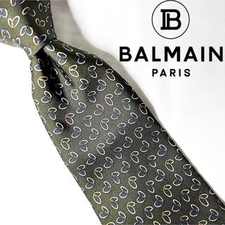 バルマン(BALMAIN)の【超美品!!】BALMAIN 高級 ネクタイ 総柄 シルク100% バルマン(ネクタイ)